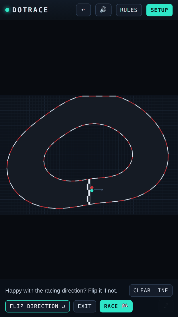 A circuit drawn by hand in the editor